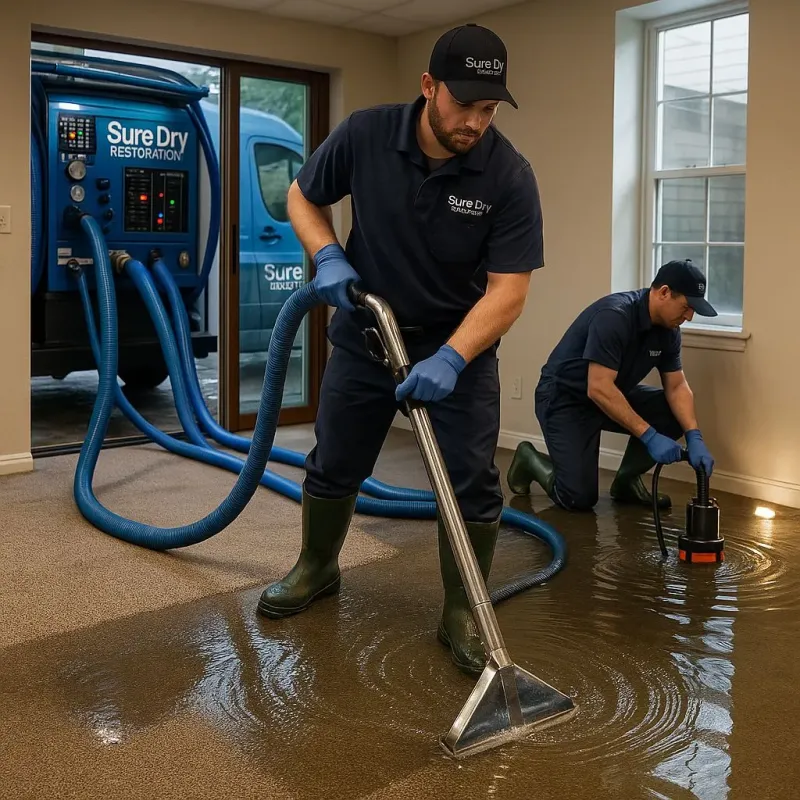 Water Extraction and Removal process in Braddock Hills, PA